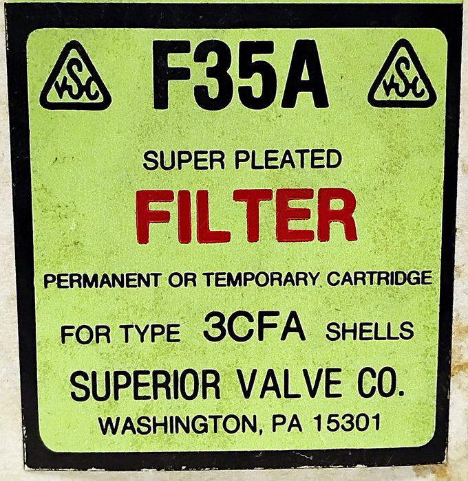Superior Valve F35A Air Filter for 3CFA Shells