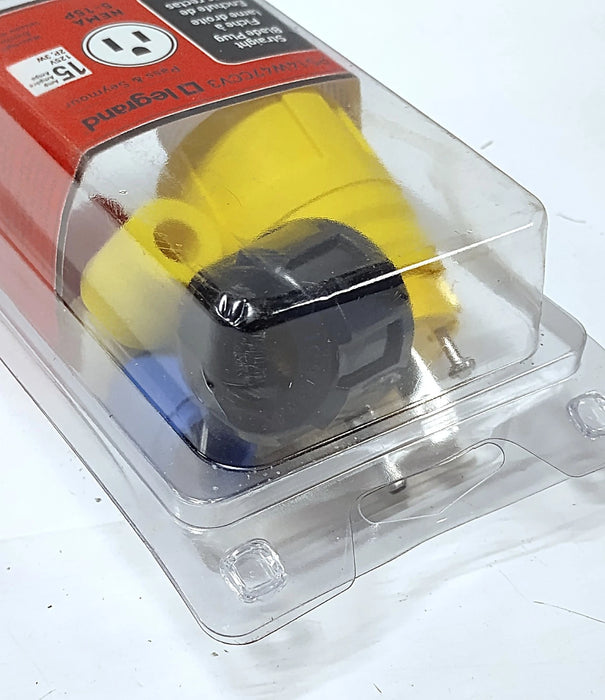 Legrand PS14W47CCV3 125 V AC 15 A 5-15P 2 Pole Watertight Straight Blade Plug