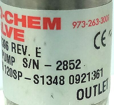 Bio-Chem Valve 120SP-S1348 501396 Micro Pump