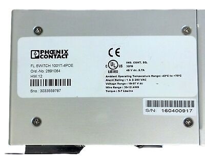 Phoenix Contact FL Switch 1001T-4POE Ethernet Switch