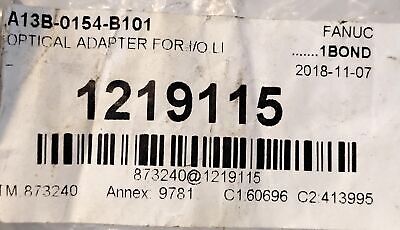 Fanuc A13B-0154-B101 Optical I/O Link Adapter