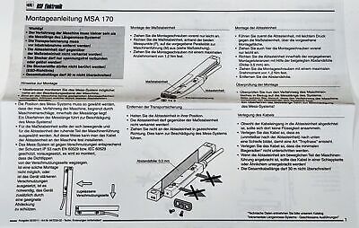 RSF Elektronik 42676975 MSA170.73K Linear Encoder