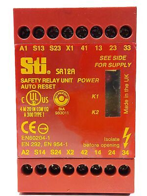 Omron STI SR12A Safety Relay