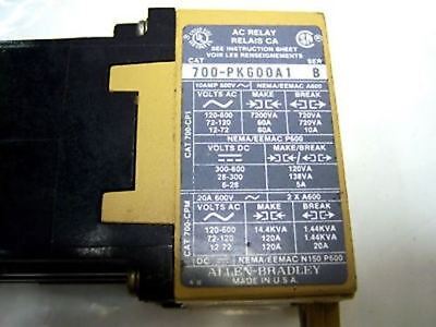 Allen-Bradley Control Relay 700-PK600A1 10A 115VAC