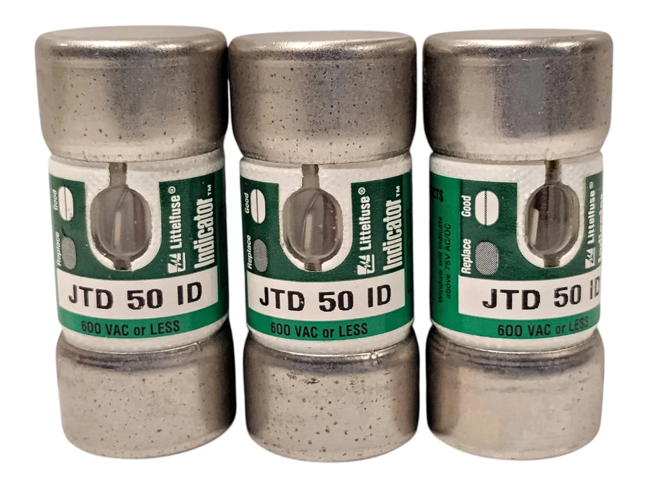 Littelfuse JTD 50 ID 600VAC 50 A Current-Limiting Time-Delay Fuse w/ Indicator