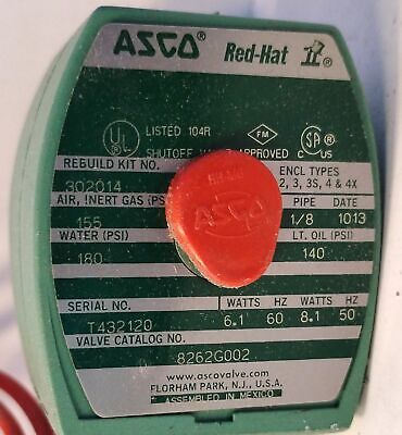 ASCO 8262G002 8262G002-24 24 V AC 1/8" 2 Way Solenoid Valve