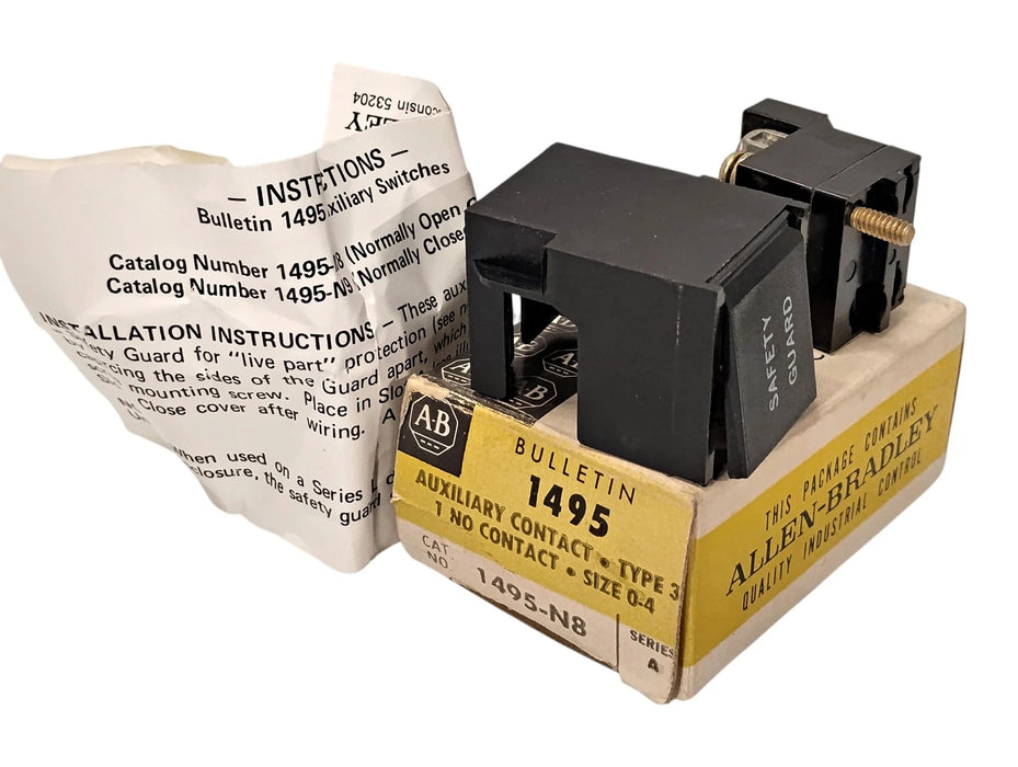 Allen-Bradley 1495-N8 30-400 A Auxiliary Contact Block for NEMA 0-4 Disconnects