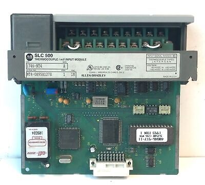 Allen-Bradley 1746-NT4 Ser A FRN 1 SLC 500 Thermocouple / mV Input Module