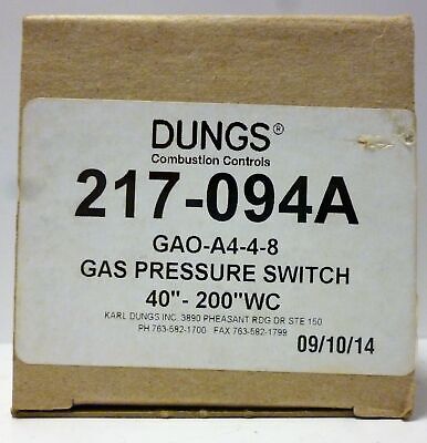 Dungs 217-094A Pressure Switch
