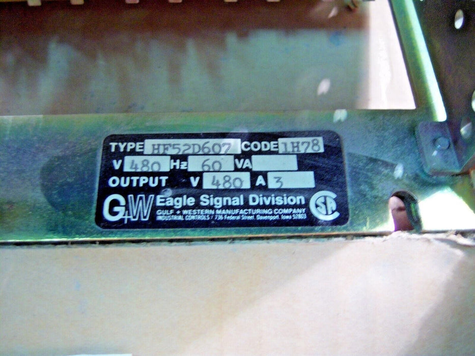 Eagle Signal Timer HF52D607 NOS