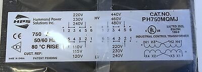 Hammond Power Solutions PH750MQMJ 750VA 80¬∞C RISE Industrial Control Transformer