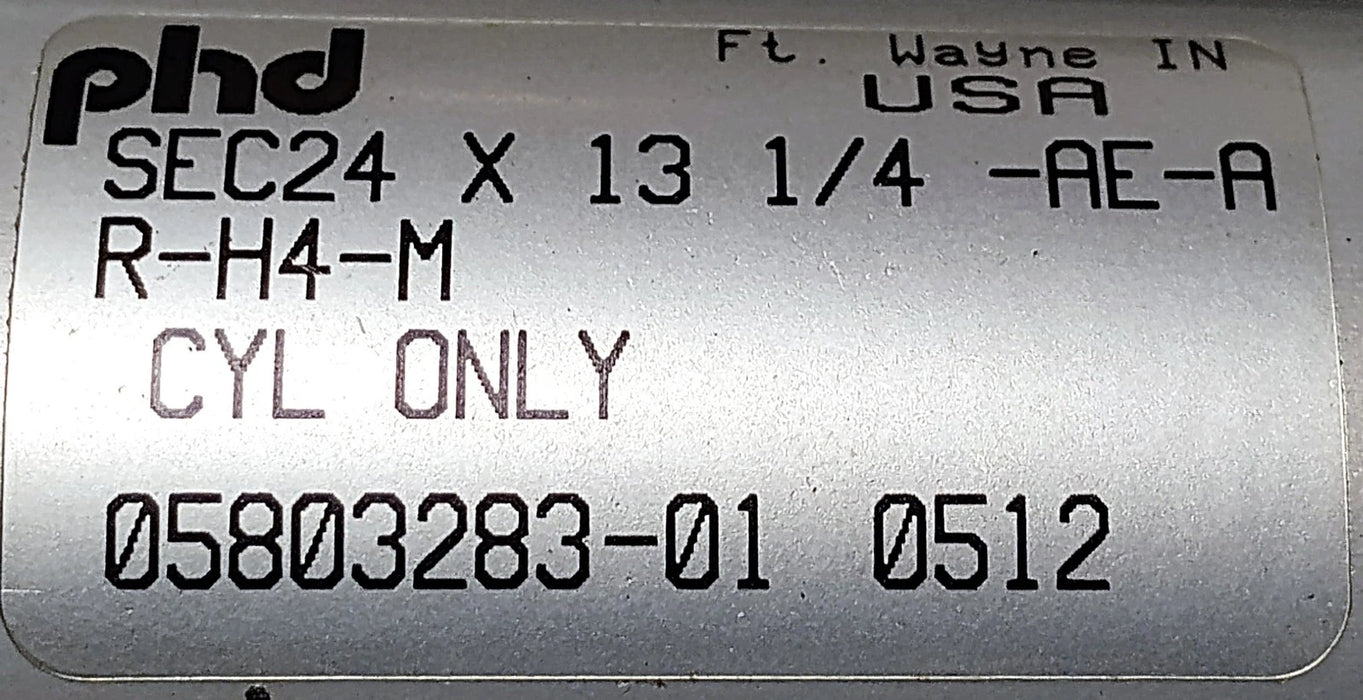 PHD SEC24X13-1/4-AE-A-R-H4-M Pneumatic Actuator Cylinder Only