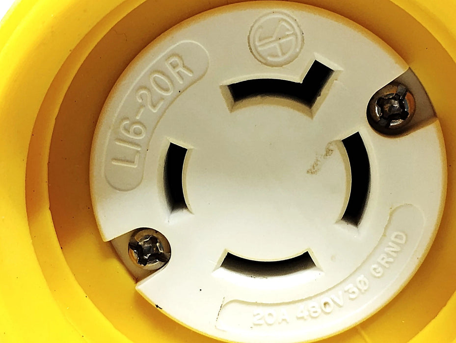Hubbell HBL27W76 480 V AC 20 A 4 Wire 3 Pole Female Twist-Lock Connector