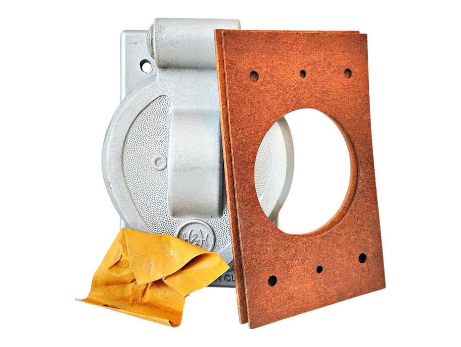 Arrow Hart 7420A Cast Aluminum Lift Plate Outlet Cover