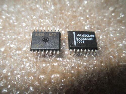 1 LOT OF 12 MAXIM MAX232CWE RS-232 DRIVERS/ RECEIVERS