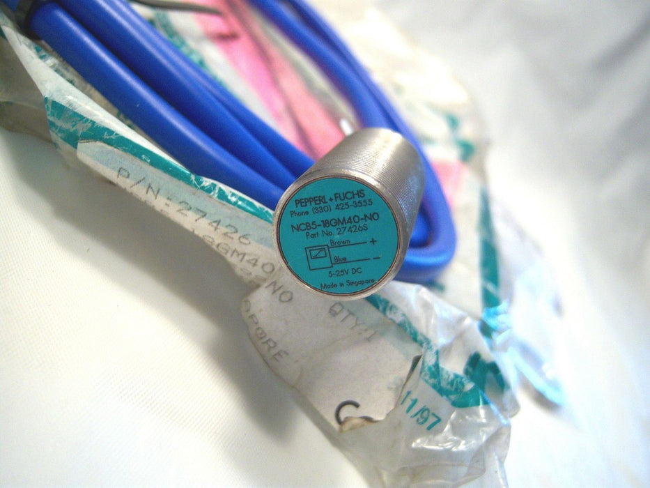 Pepperl Ind. Proximity Sensor NCB518GM40-NO