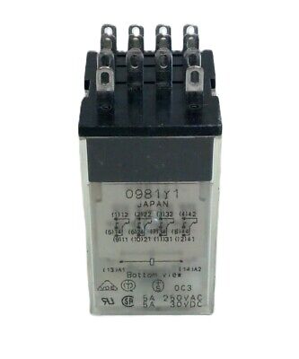 Omron MY4 110/120 VAC 14-Pin Relays - Lot of 10