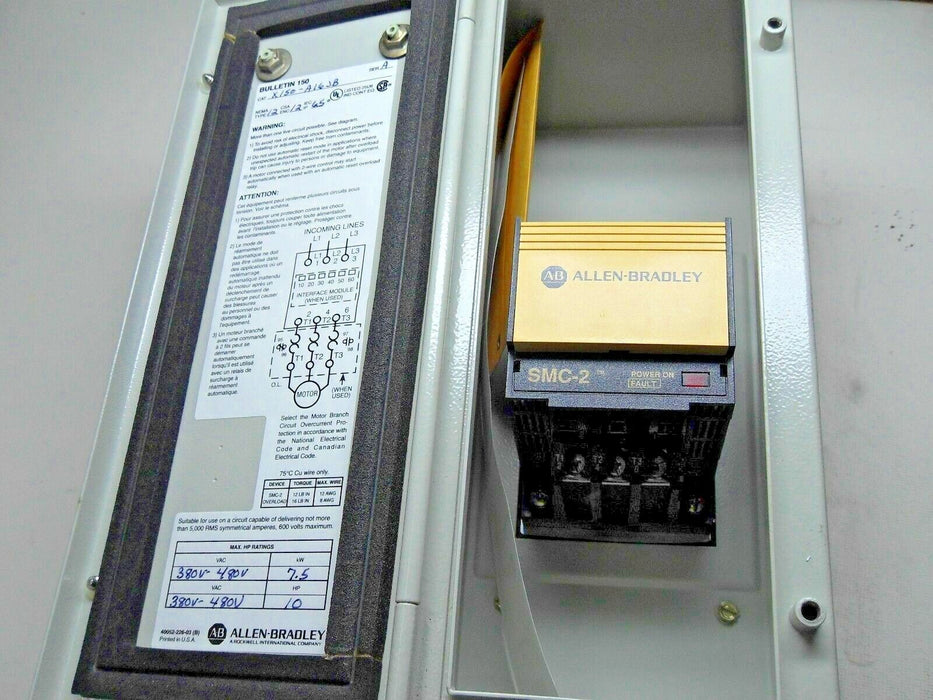 Allen-Bradley 150-A16JB Soft Start in Enclosure X150-A16JB