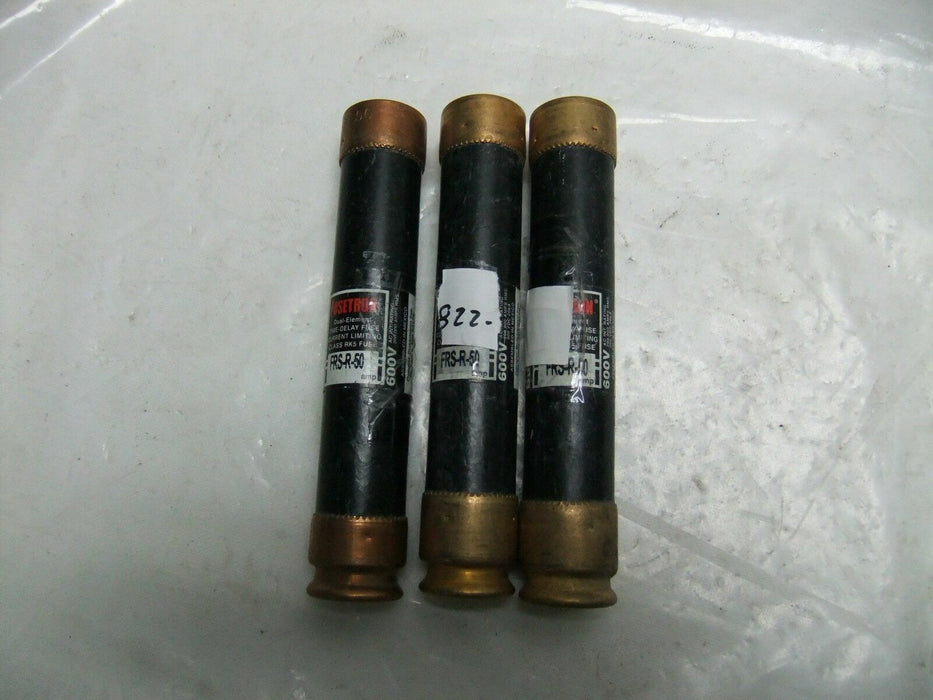 Lot of 3 Fusetron FRS-R-50 Fuses SPECIAL