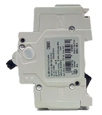 ABB S202U-K6 240 V 6 A 2 P Din Rail Mount Circuit Breaker