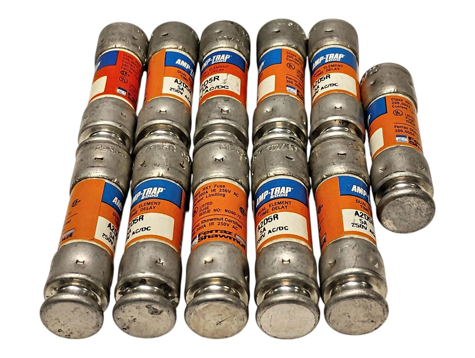 Mersen A2D5R 250 AC/DC 5 A Current-Limiting Time-Delay Fuses