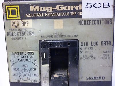Square D KAL3625026M Molded Case Circuit Breaker