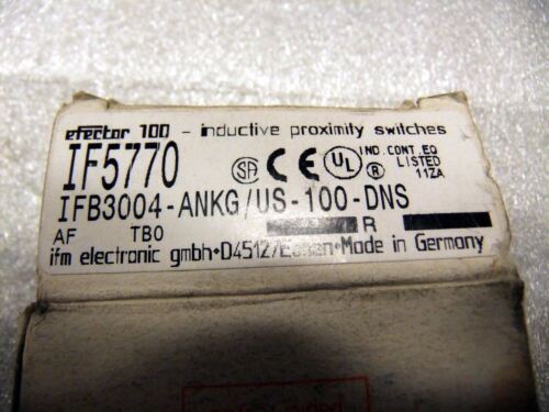 IFM Efector Proximity Switch IF5770 10-36VDC 4Pin