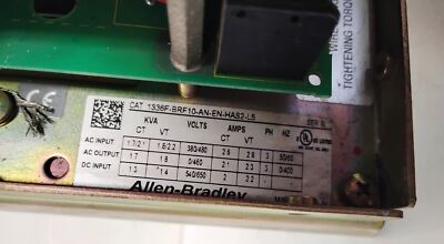 Allen-Bradley 1336F-BRF10-AN-EN-HAS2-L5 380-480 V AC 540-650 V DC 1 HP AC Drive