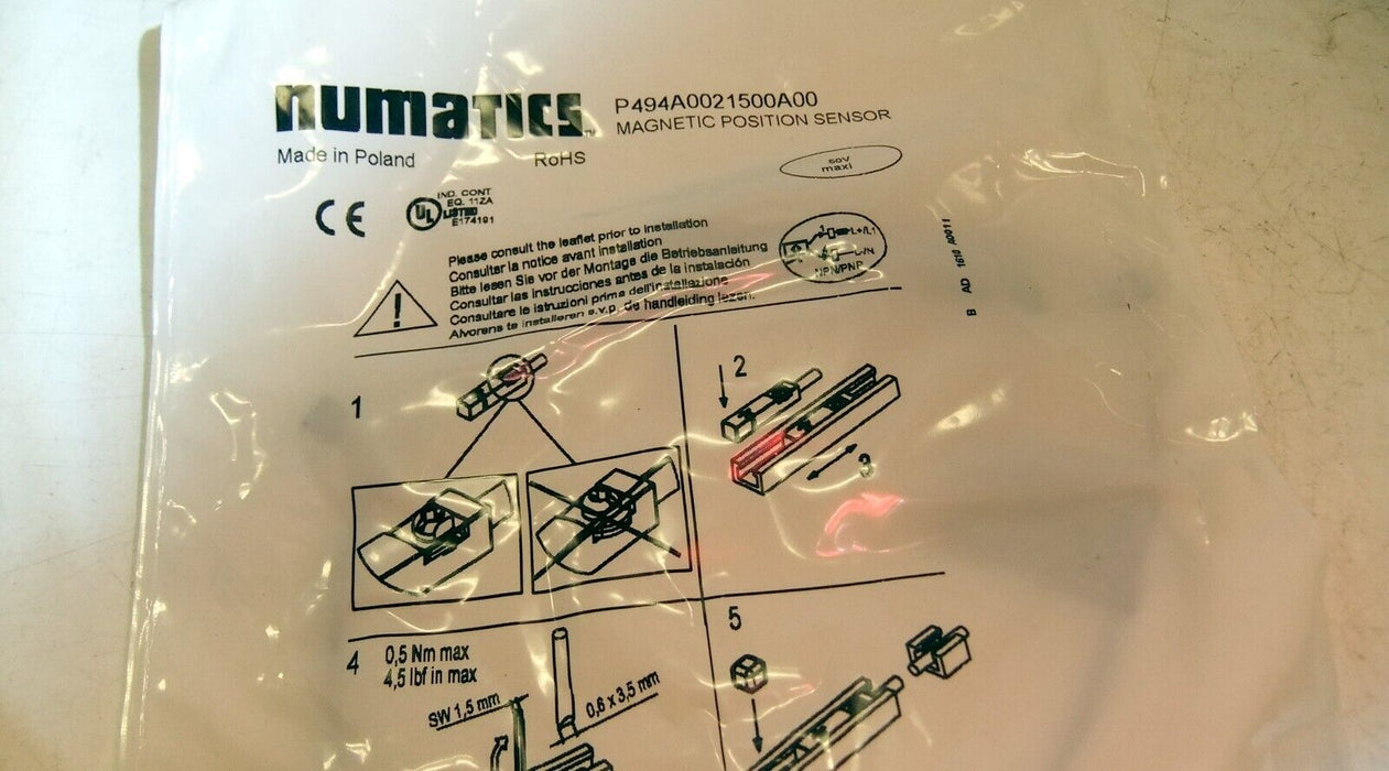 ASCO Numatics P494A0021500A00 Magnetic Position Sensor