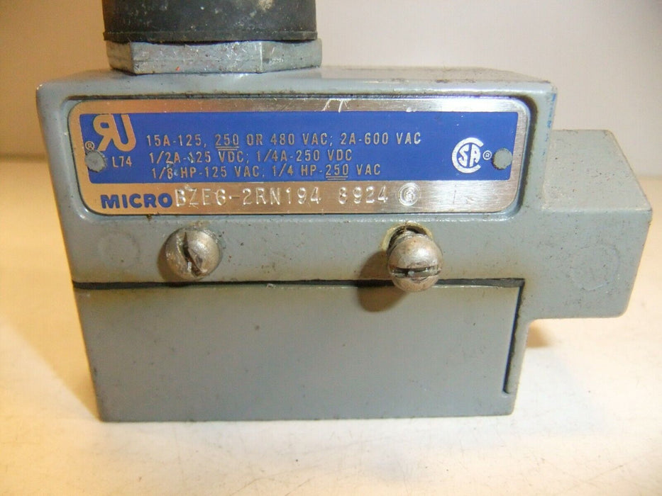 Microswitch Top Plunger Limit Switch BZE6-2RN194