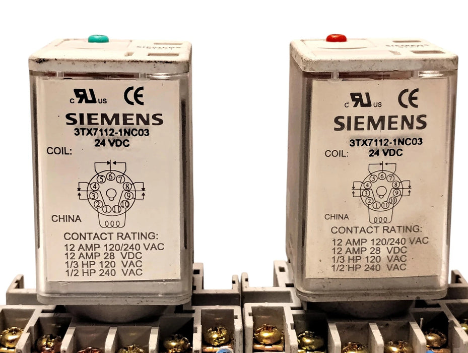 Siemens 3TX7112-1NC03 24 V DC 10 A Miniature Ice Cube Relay