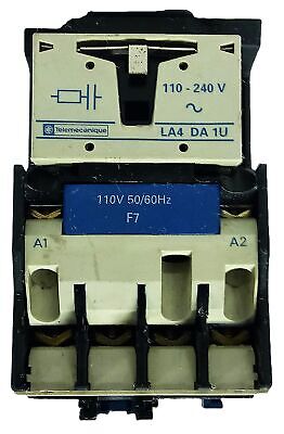 Telemecanique LC1-D2510-F7 25 A IEC Contactor w/ LA4DA1U Suppressor Module