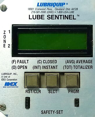 LUBRIQUIP 162-300-651 LUBE SENTINEL Centralized Lubrication System
