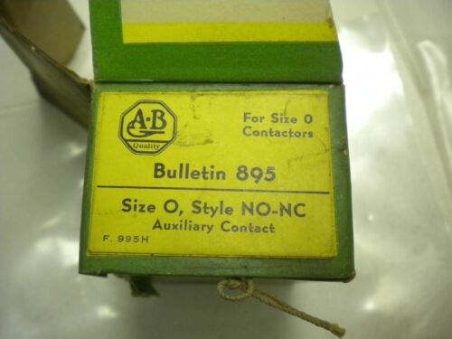 Allen-Bradley Auxiliary Contact Ser. 895 Size 0 895-AO