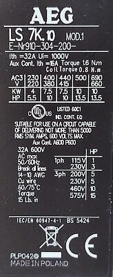 EEC LS7K-CO Type AEG Contactor