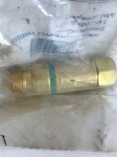 Western Enterprises FA-100P Flashback Arrestor