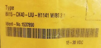 Turck BI15-CK40-LIU-H1141 15-30 V DC Inductive Proximity Sensor w/ BS2.1 Bracket