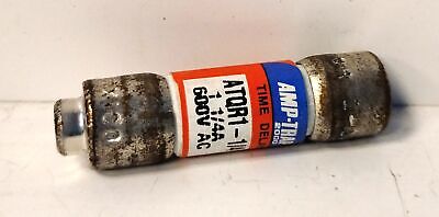 Ferraz Shawmut ATQR1-1/4 600 V AC / 300 V DC 1-1/4 A Time-Delay Fuse - Lot of 4