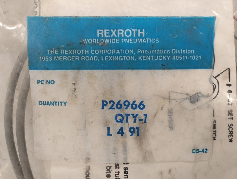 Rexroth P26966 L 4 91 24-130 V AC/DC 2 A 25 W Pneumtic Cylinder Proximity Switch
