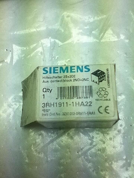 Siemens 3RH1911-1HA22 Contact Block