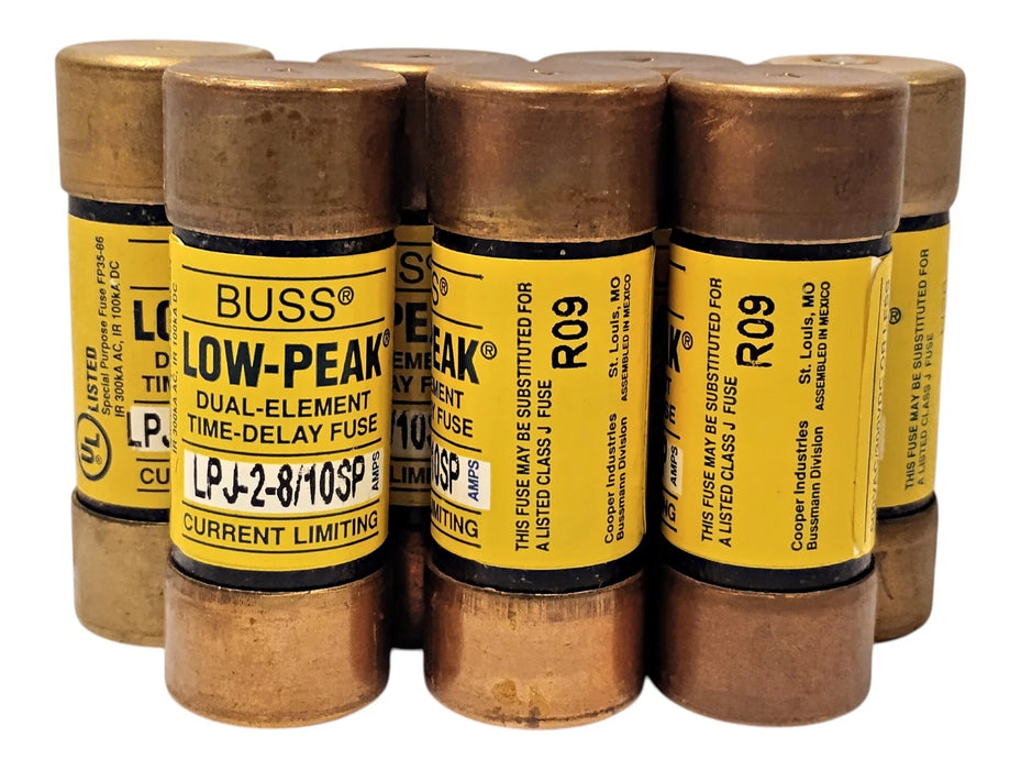 Bussmann LPJ-2-8/10SP 600VAC/300VDC 2-8/10 A Current-Limiting Time-Delay Fuse