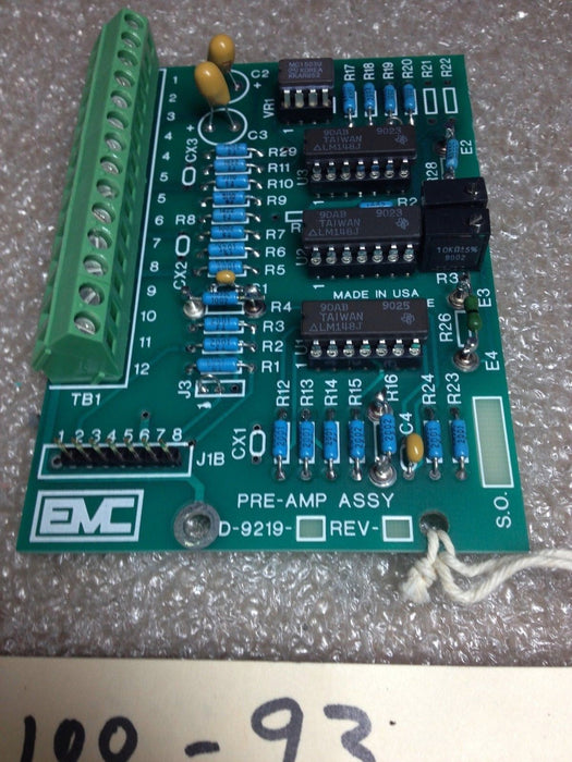 EMC D-9219 PC Pre-Amp Assembly