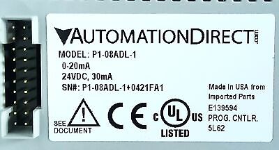 AutomationDirect P1-ADL-1 24 V DC Analog PLC Input Module