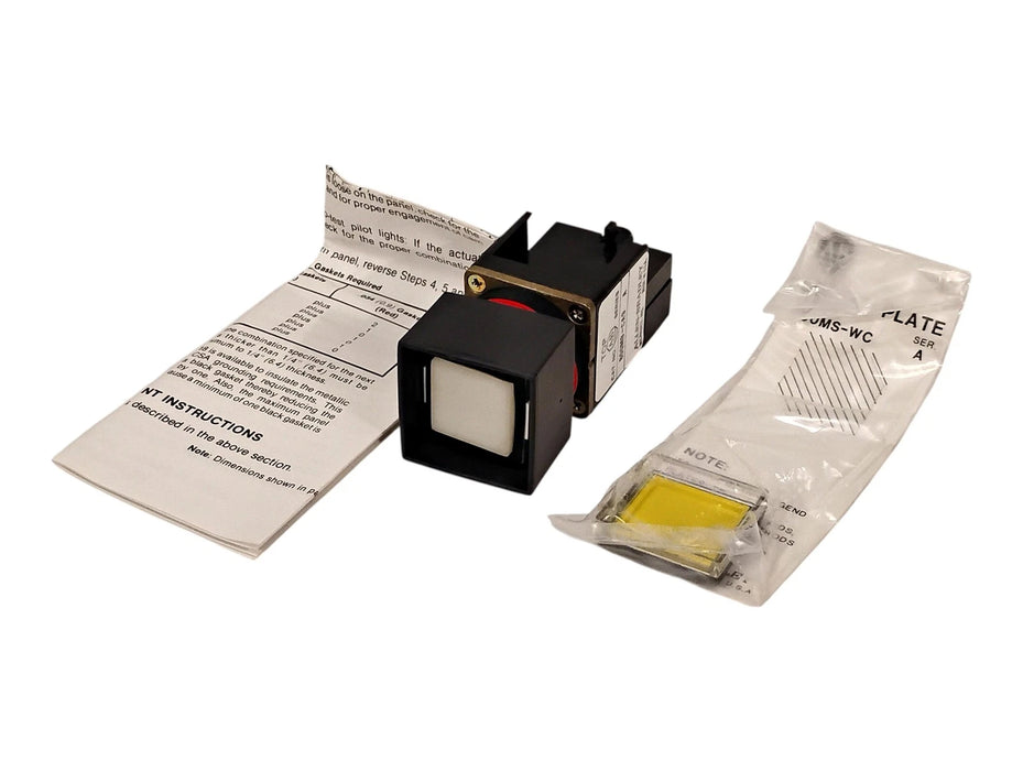Allen-Bradley 800MB-CA9D1 10 A 2-Position Pushbutton w/ Yellow Lens