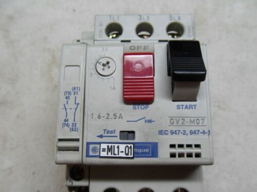 Telemecanique GV2-M07 Motor Protector W/ LP1K0610 Contactor