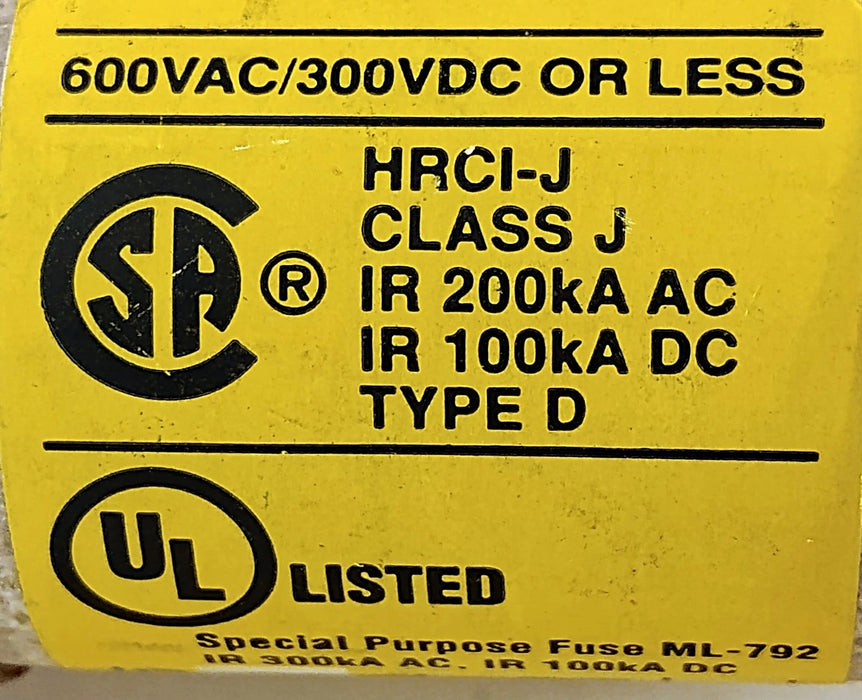 Bussmann LPJ-40SP 600VAC/300VDC 40 A Current-Limiting Time-Delay Fuses