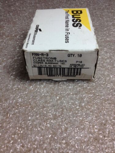 6 Bussmann FRN-R-3 Fuses