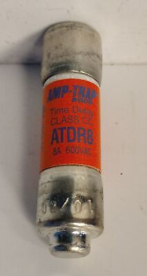 Ferraz Shawmut ATDR8 600 V AC / 300 V DC 8 A Amp-Trap Time Delay Fuse - Lot of 5