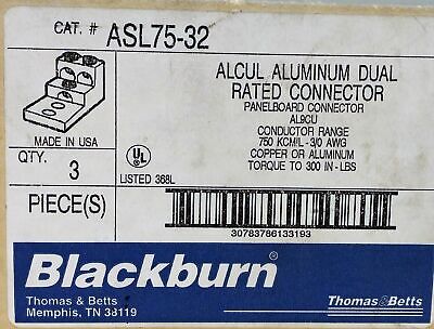 Thomas & Betts / Blackburn ASL75-32 Aluminum Dual Rated Connector