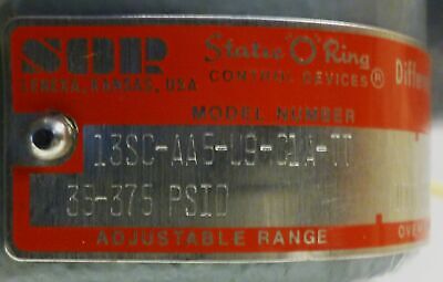 Static'O'Ring SOR 13SC-AA5-U9-C1A-TT Explosion Proof Pressure Switch